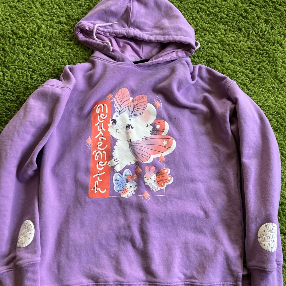 Purple Anime Mousemoth Hoodie